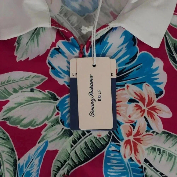 NWT Ladies TOMMY BAHAMA Sleeveless Golf Tennis Shirt Size Small MSRP: $110 - Picture 2 of 8